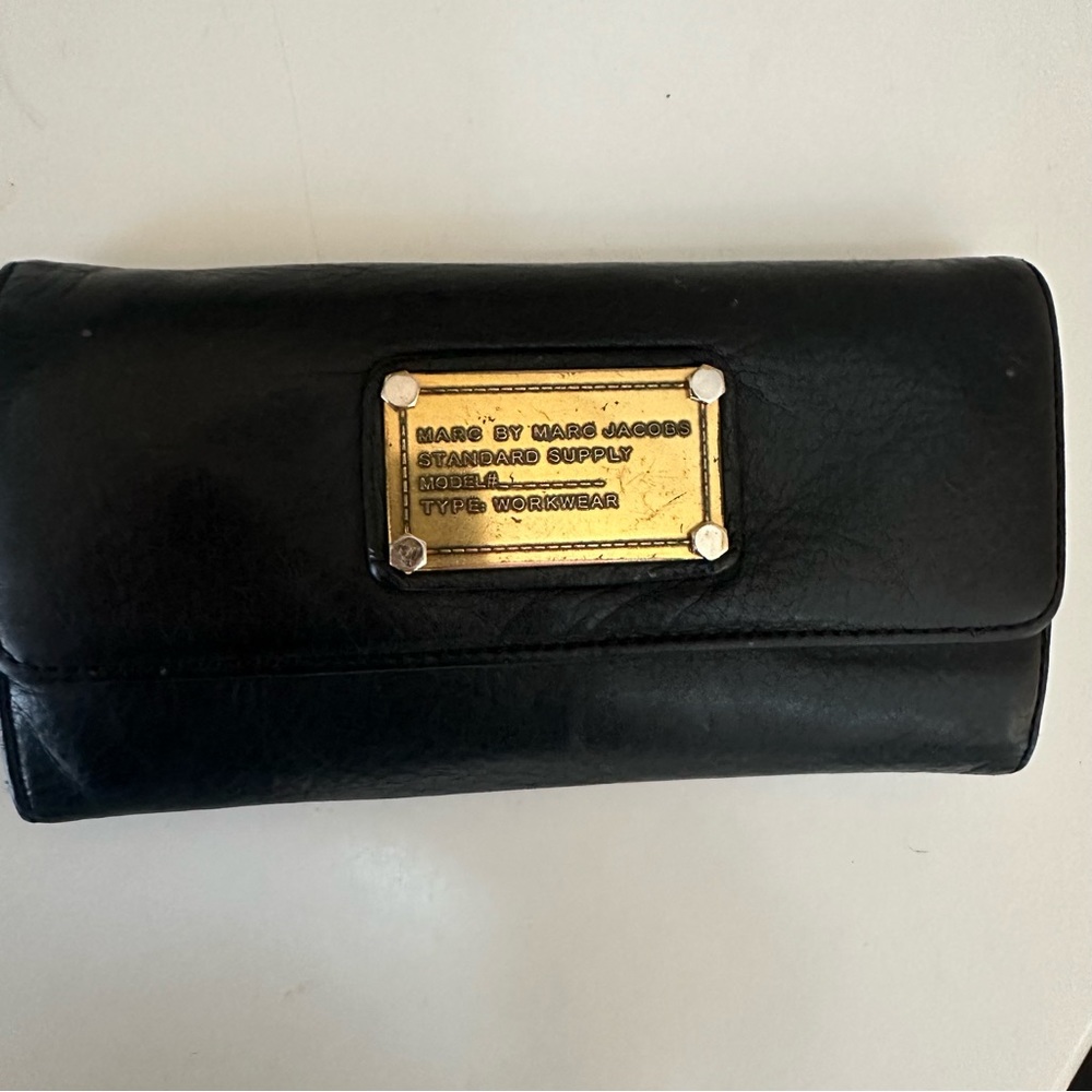 Marc by Marc Jacobs black leather wallet